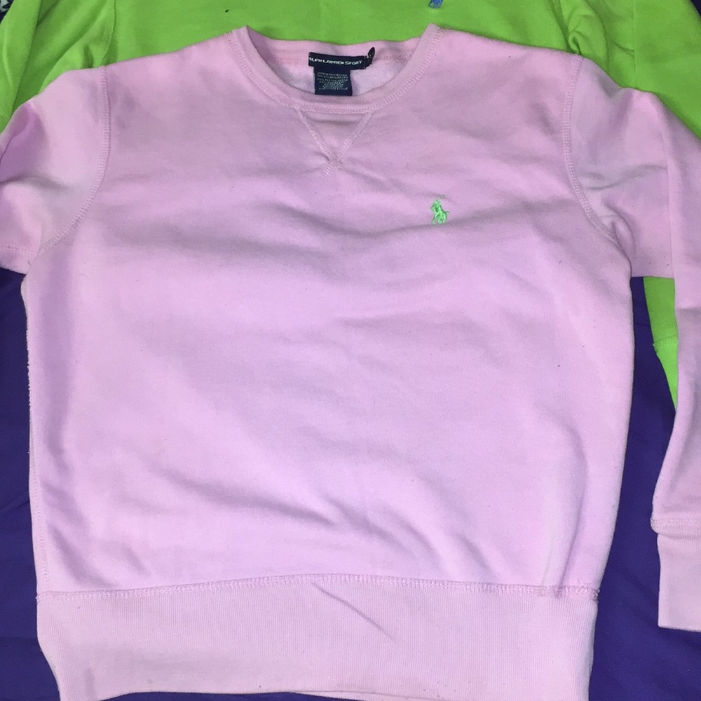 Pink Ralph Lauren fitted crew neck